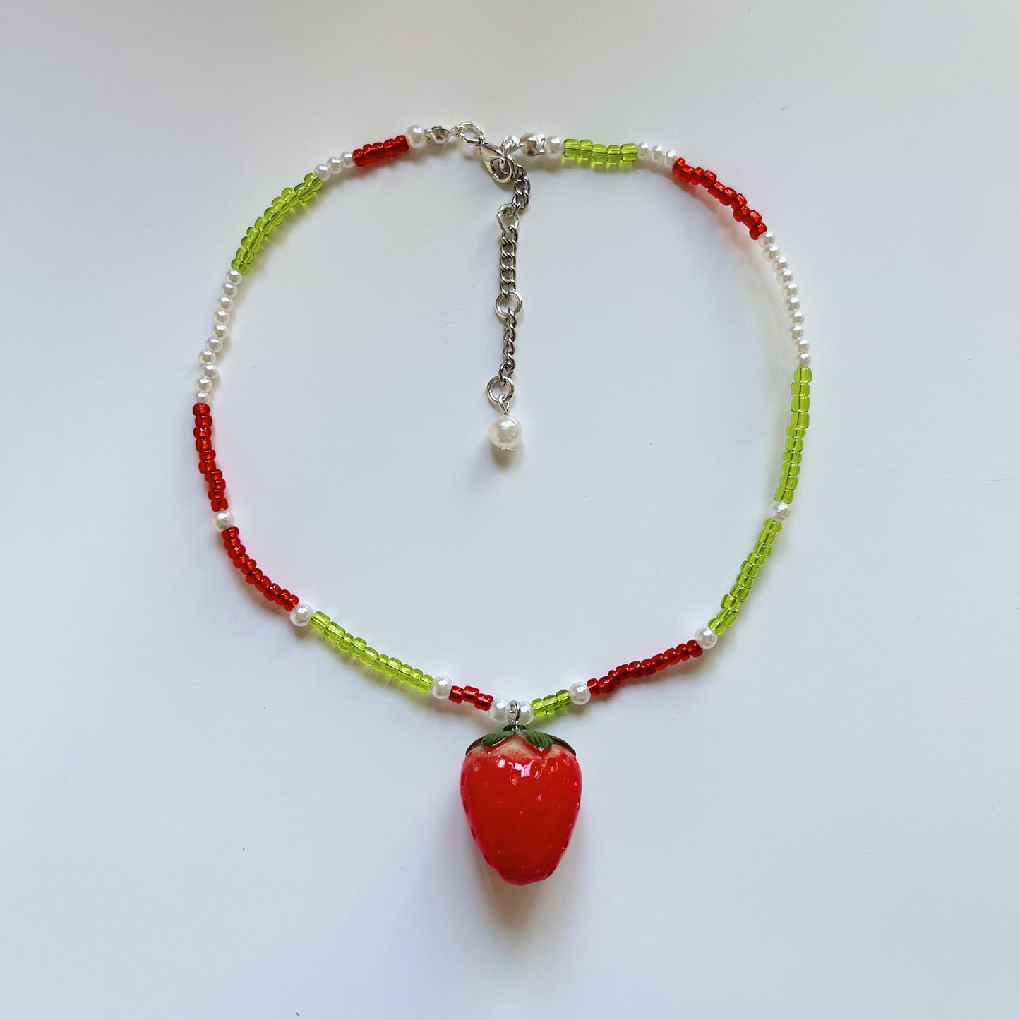 Strawberry Field Necklace (Silver)