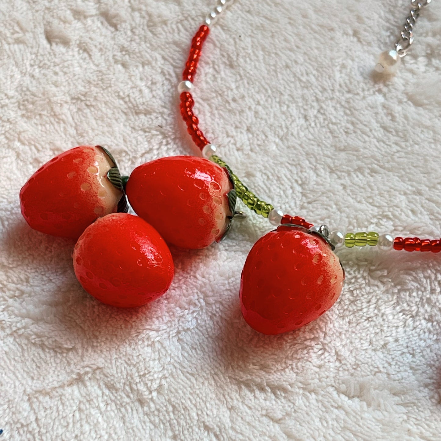 Strawberry Field Necklace (Silver)